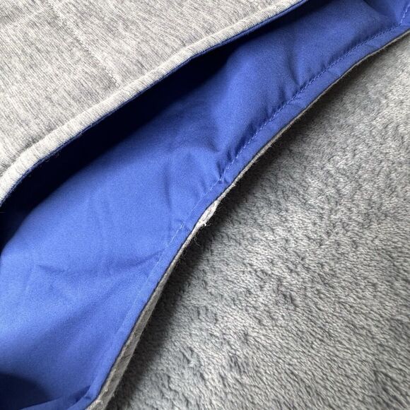 Peter Millar Sz XL Crown Reversible Soft Golf Vest 2-Way Full Zip Gray Blue Mens - Picture 14 of 16